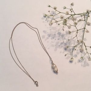 Two peas in a pod sterling silver necklace